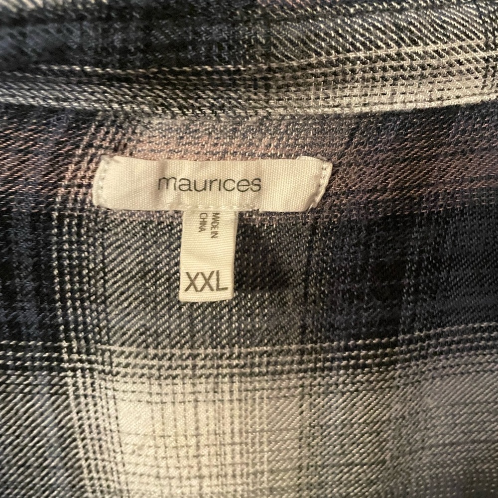 Plaid button up - Picture 2 of 4